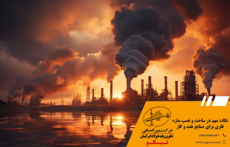 نکات مهم در ساخت و نصب سازه فلزی برای صنایع نفت و گاز